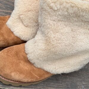 UGG Tan and Cream Shearling Boots